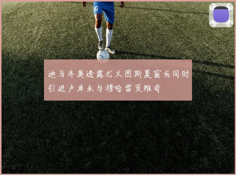 迪马济奥透露尤文图斯夏窗或同时引进卢库米与穆哈雷莫维奇